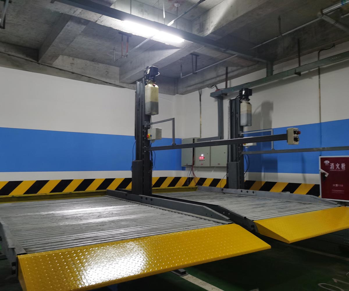 榆陽2層簡易升降機械車庫