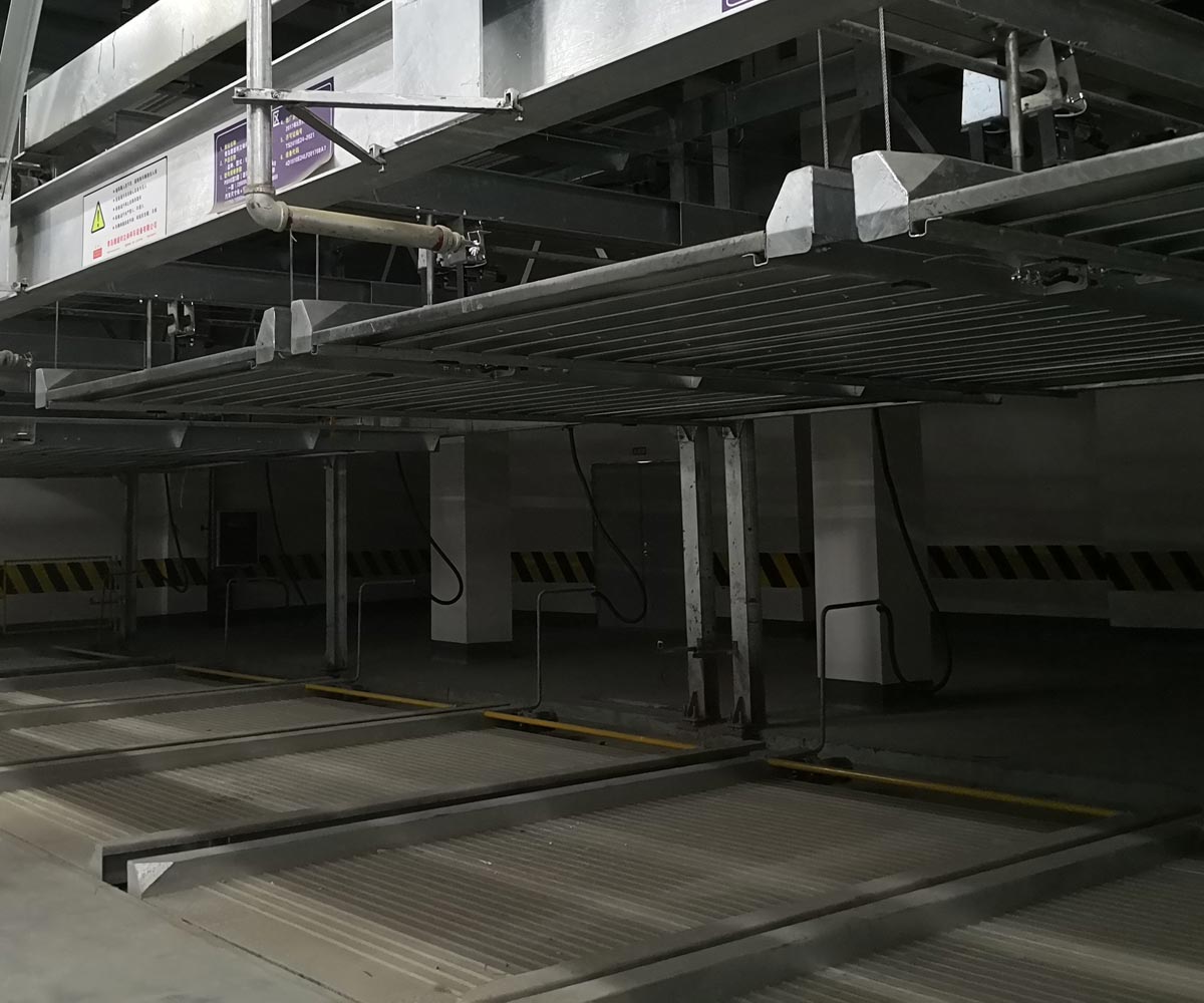 漢中二層帶一層地坑升降橫移式自動(dòng)立體停車庫